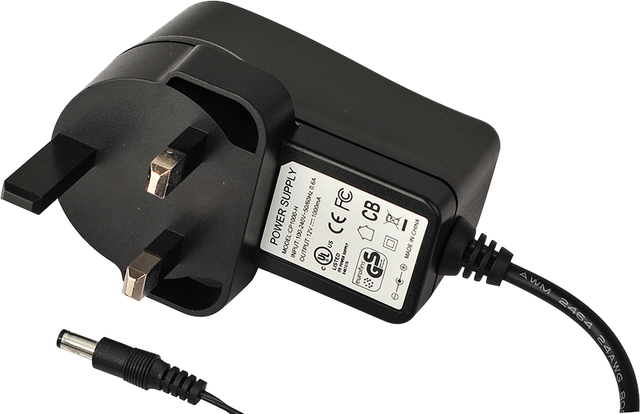 Switching Power Supply Adapter 100-240V AC 50/60Hz to 12V DC 1A, 1000mA IRL/UK