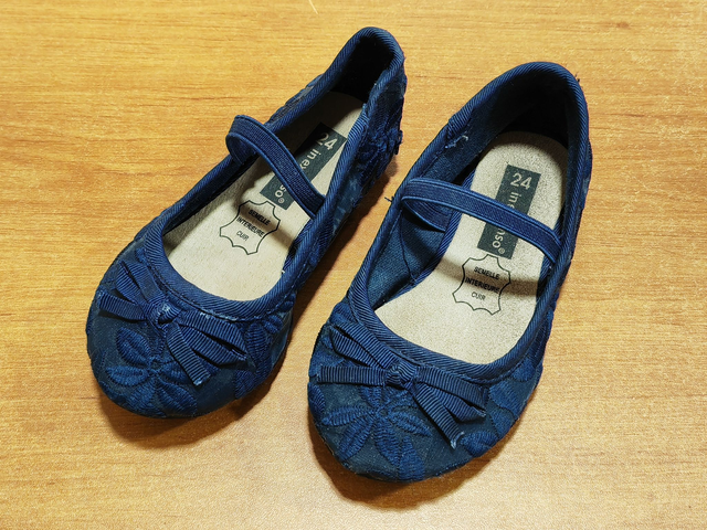 Ballerines bleu marine en 24
