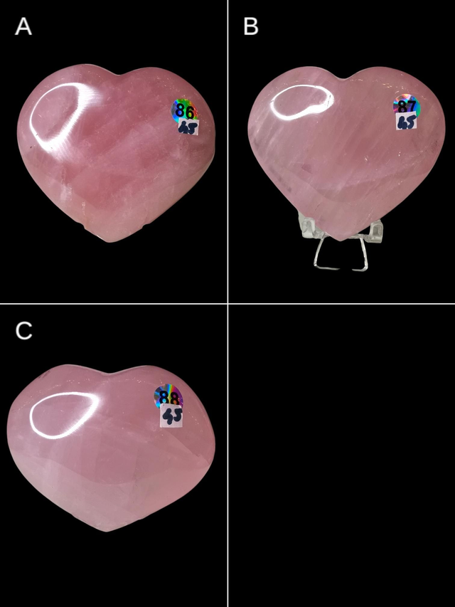 Grand et gros cœur quartz rose 