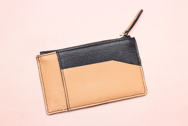 Porte Monnaie - Camel&amp;Noir