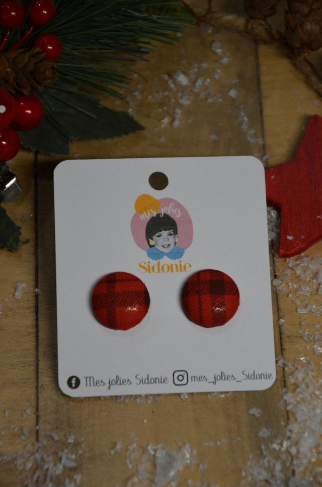 Mini Sidonie motif écossais rouge