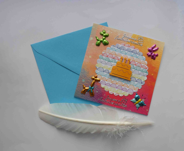 La carte artisanale d'anniversaire