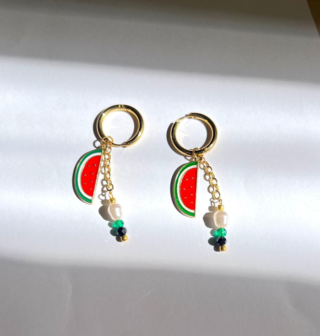 Handmade watermelon jewellery 