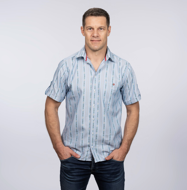 Cool Max Chemise avec Col M.C Bleu Ciel