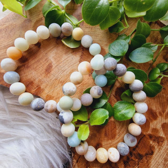 Amazonite Rainbow 8mm Beaded Bracelet 