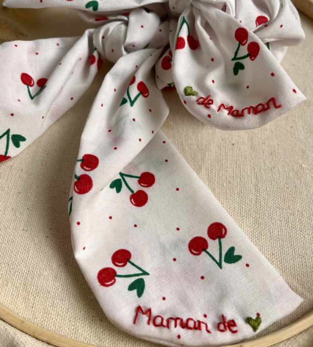 Duo Foulchie mère/ fille (cerises)