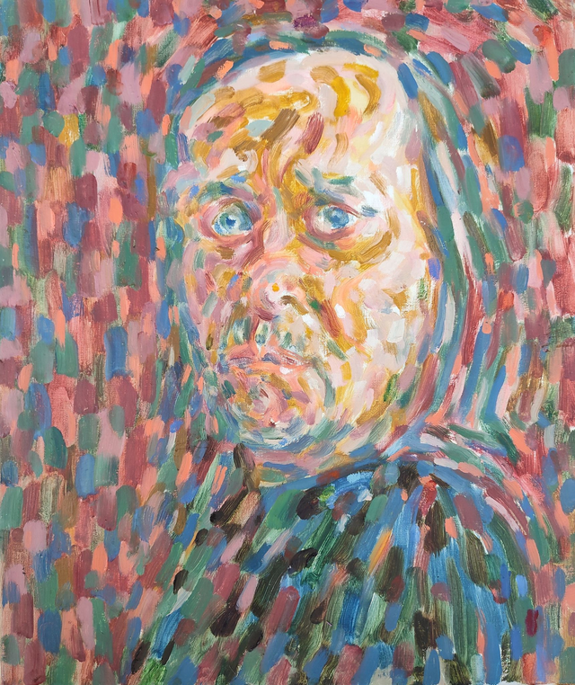 Jak z bicza strzelił, 65x55 olej płótno 2014-17