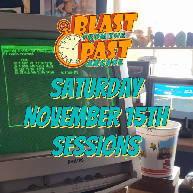 SAT- NOV 15th SESSIONS