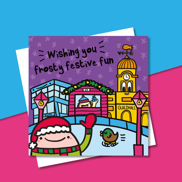 Festive Fun Derby Christmas Card