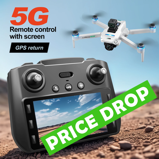 S159 MAX GPS Drone - Large Screen Remote Control