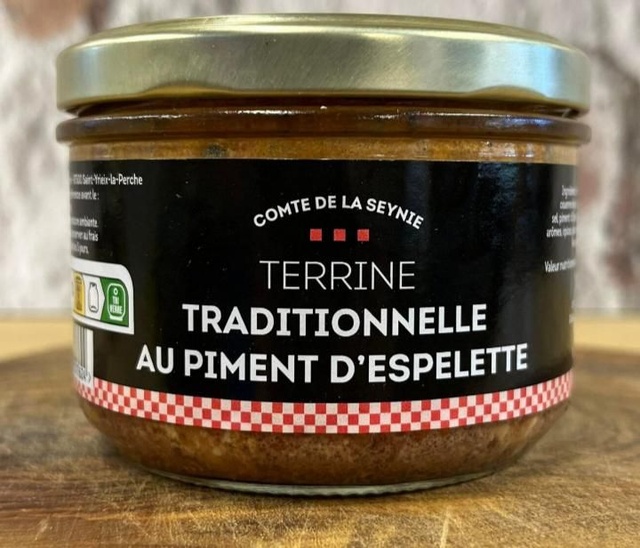 Terrine traditionnelle au piment d'Espelette 