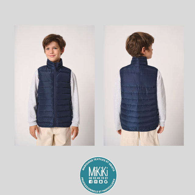 IB6174 - Bodywarmer matelassé enfant sans manche