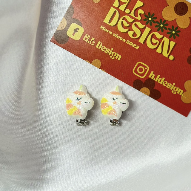 Unicorn Clip-On Earrings