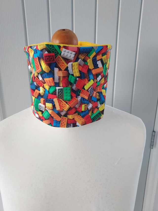 Lego Neck Warmer, Snood with Yellow Fleece,