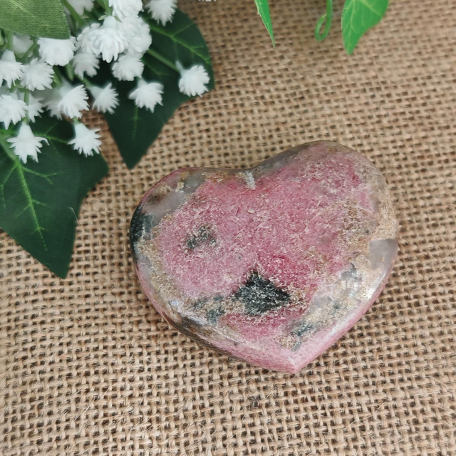 Coeur rhodonite (65mm)