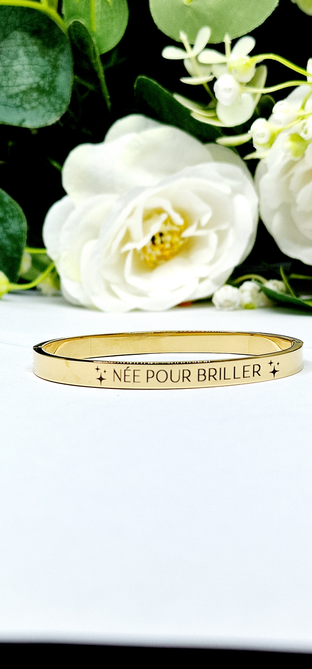 Bracelet femme &quot;Née pour briller&quot;  