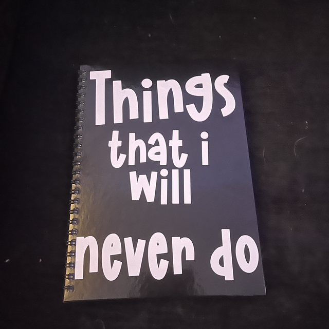 A5 Notepad- things I will