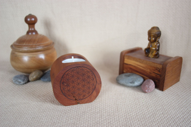 Bougeoir photophore fleur de vie