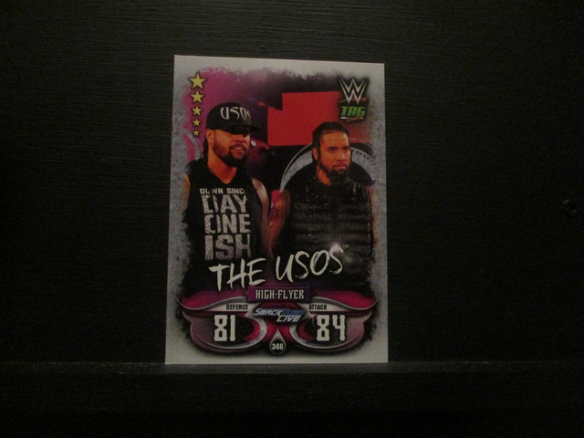 The Usos - Tag Teams Slam Attax Live Original Trading Card #346