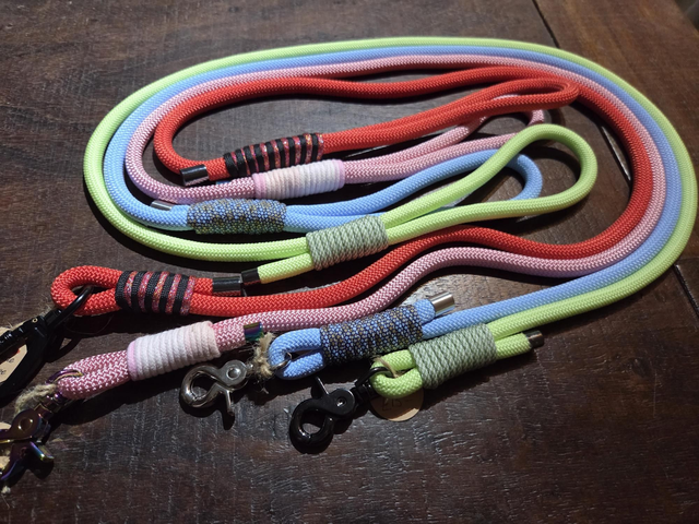 10mm x 4ft paracord plain rope leads