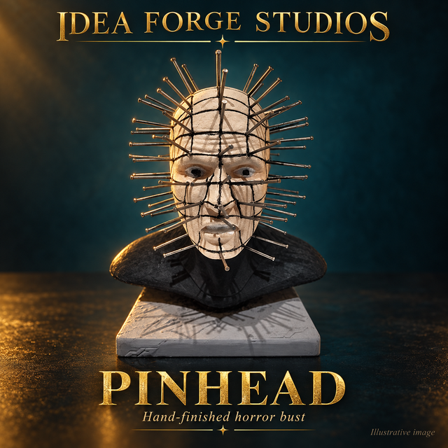 Pinhead – Hand-Finished Horror Bust – UK Made