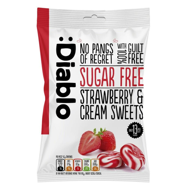 Diablo Sugar Free Strawberry &amp; Cream Sweets