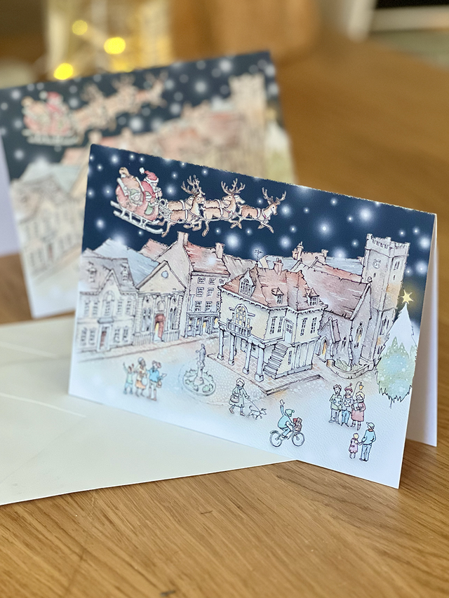 Wallingford Christmas cards, Pack of 5
