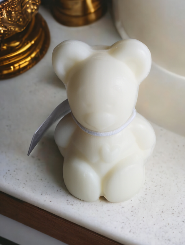 Savon au Beurre de Karité et Lait d’ânesse Forme Ours Blanc