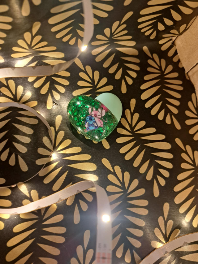 lip gloss coeur stitch ( vert ) 