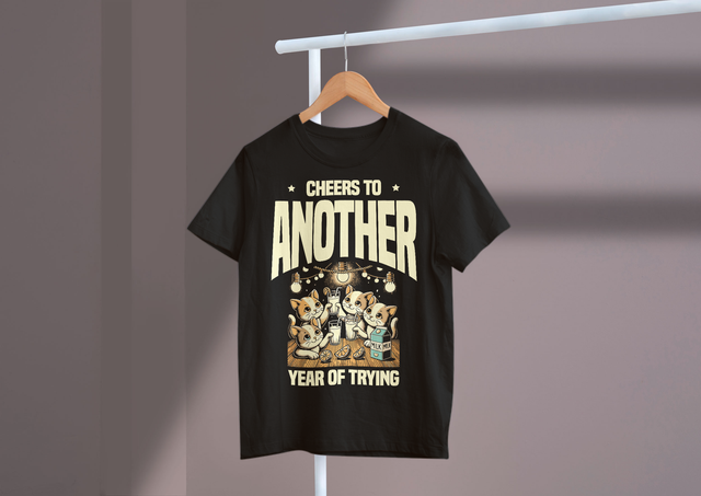 Cheers To Another Year Of Trying, Humor Goal Setting Fun
Ein Hoch auf ein weiteres Jahr voller Versuche und humorvollem Zielsetzungsspaß