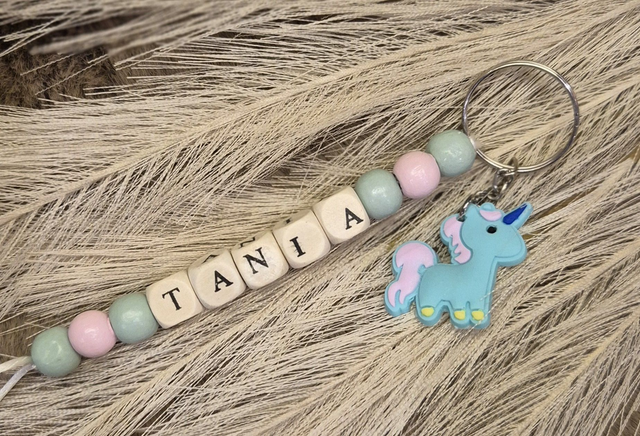 Porte-clé &quot;thème licorne&quot;