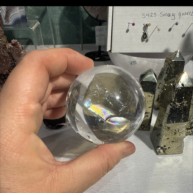 Brazilian quartz sphere - exceptional quality 