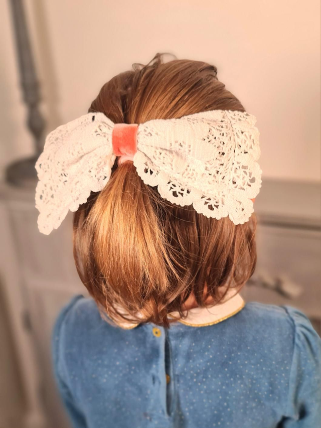 Barrette XXL collection vintage en tissus upcyclés