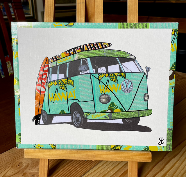 Tableau Combi van vintage 