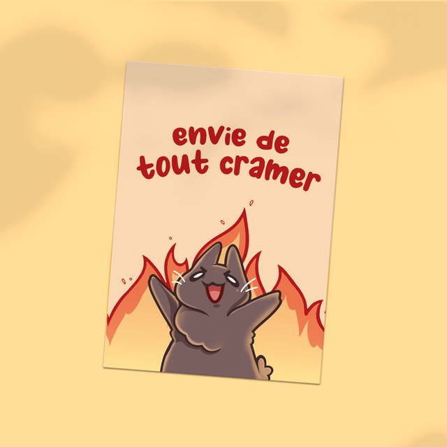 Carte postale A6 TOUT CRAMER (AGENT DU CHAOS)