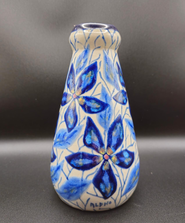 Splendide Vase Alphonse Mouton (Période bleu)