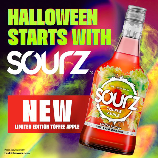 Sourz Toffee Apple Sweet & Sour Liqueur 70cl-15%ABV