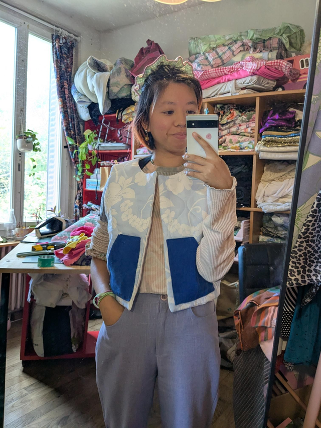 GILET Sans manches Bleu XS