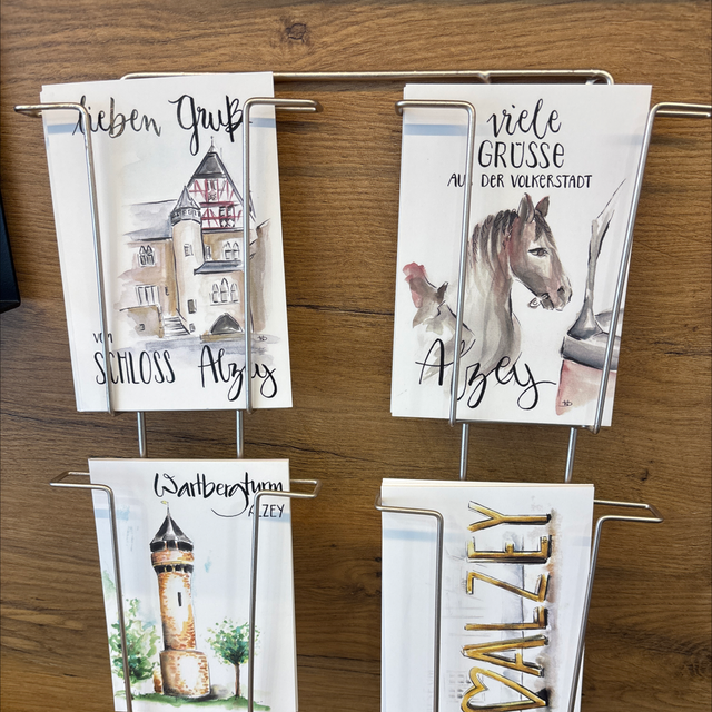 Wienholt Eventfloristik Postkarten Schloß Alzey