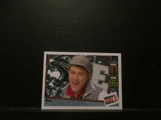 Ryan (Black &amp; White Outfit) - Character Card High School Musical 3 Senior Year Original Trading Card