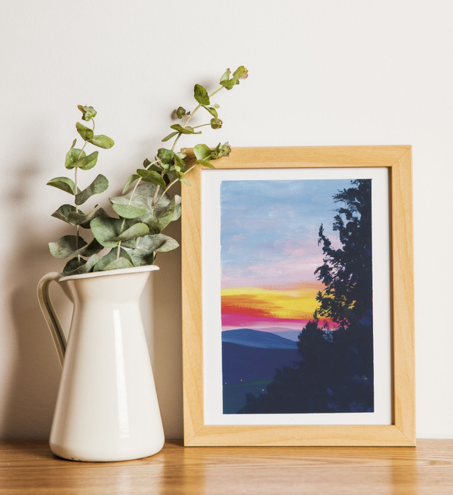 Coucher de soleil sur les Vosges