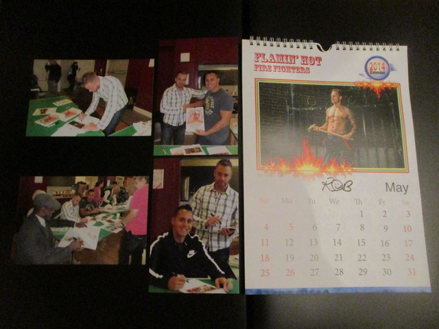 Rob Fire Fighter Authentic Autographed Signed Items In-Person At Our Event On 12th October 2013