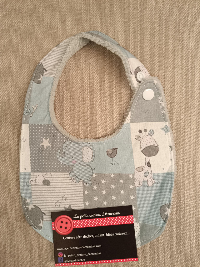 Bavoir nourrisson bébés animaux 