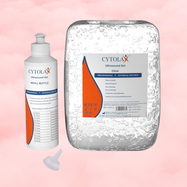 Cytolax Clear Ultrasound Gel - 5 Litre with Refill Bottle