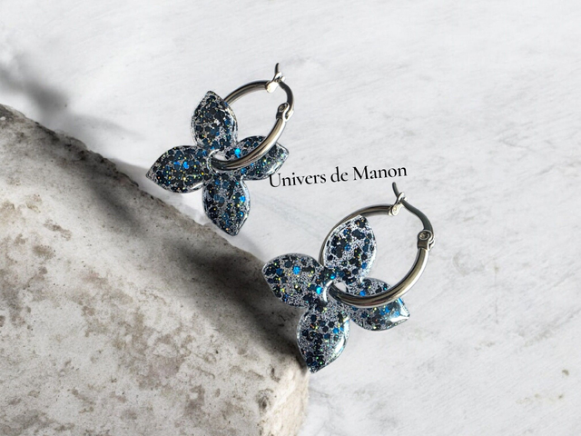 Pampilles Fleur  25 mm  