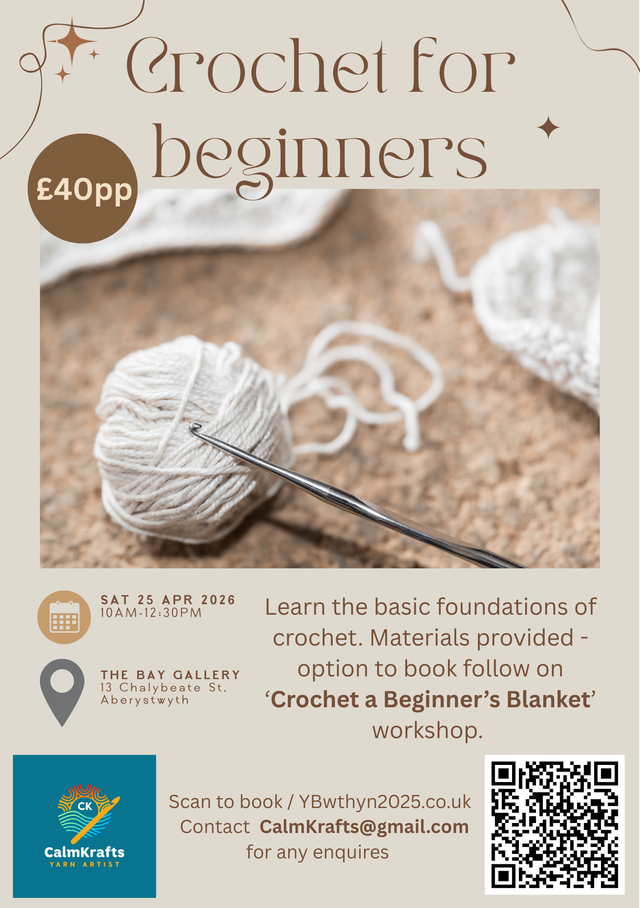 Workshops - Crochet for Beginners - Half day Workshop
