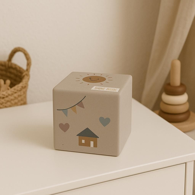 Cube Photo Personnalisé 10x10 cm – Un Souvenir Unique pour Chaque Occasion
