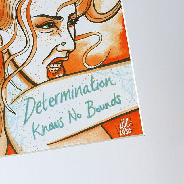 Determination Knows No Bounds - Empowering Limited Edition Giclée Print
