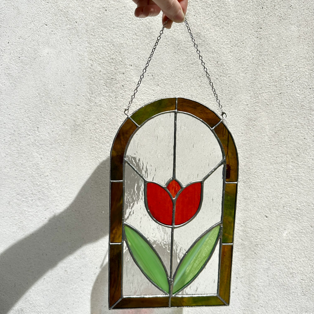 Vitrail tulipe