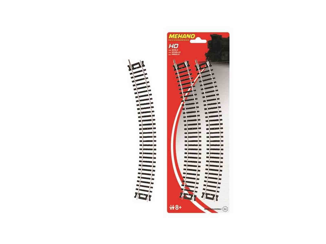 4 rails courbes R=457mm 30° Mehano F210 H0
